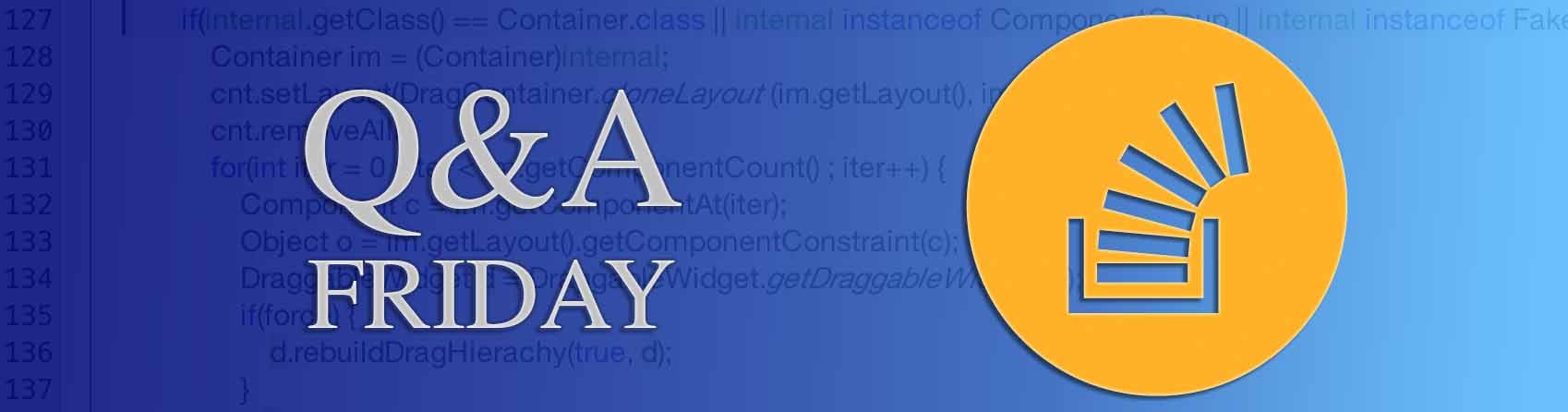 Questions of the Week XX